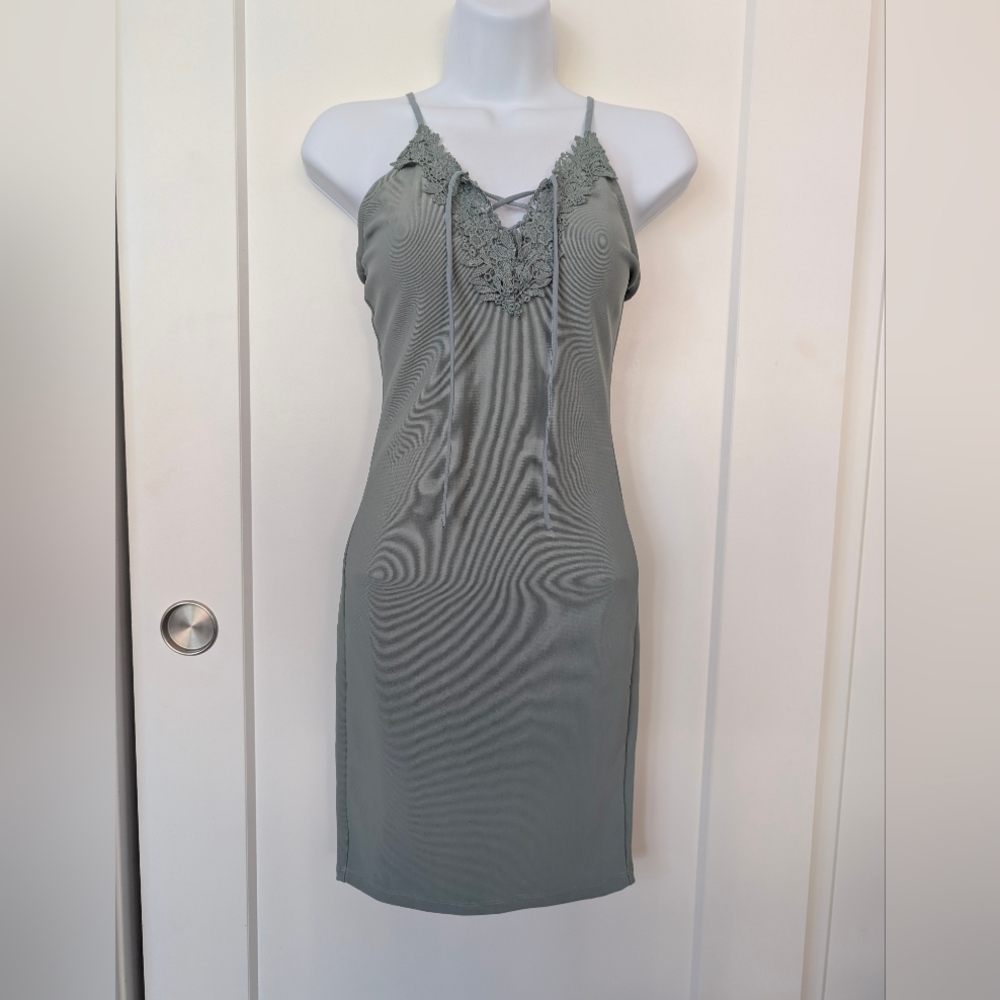 Guess Slip Dress - Sage Green